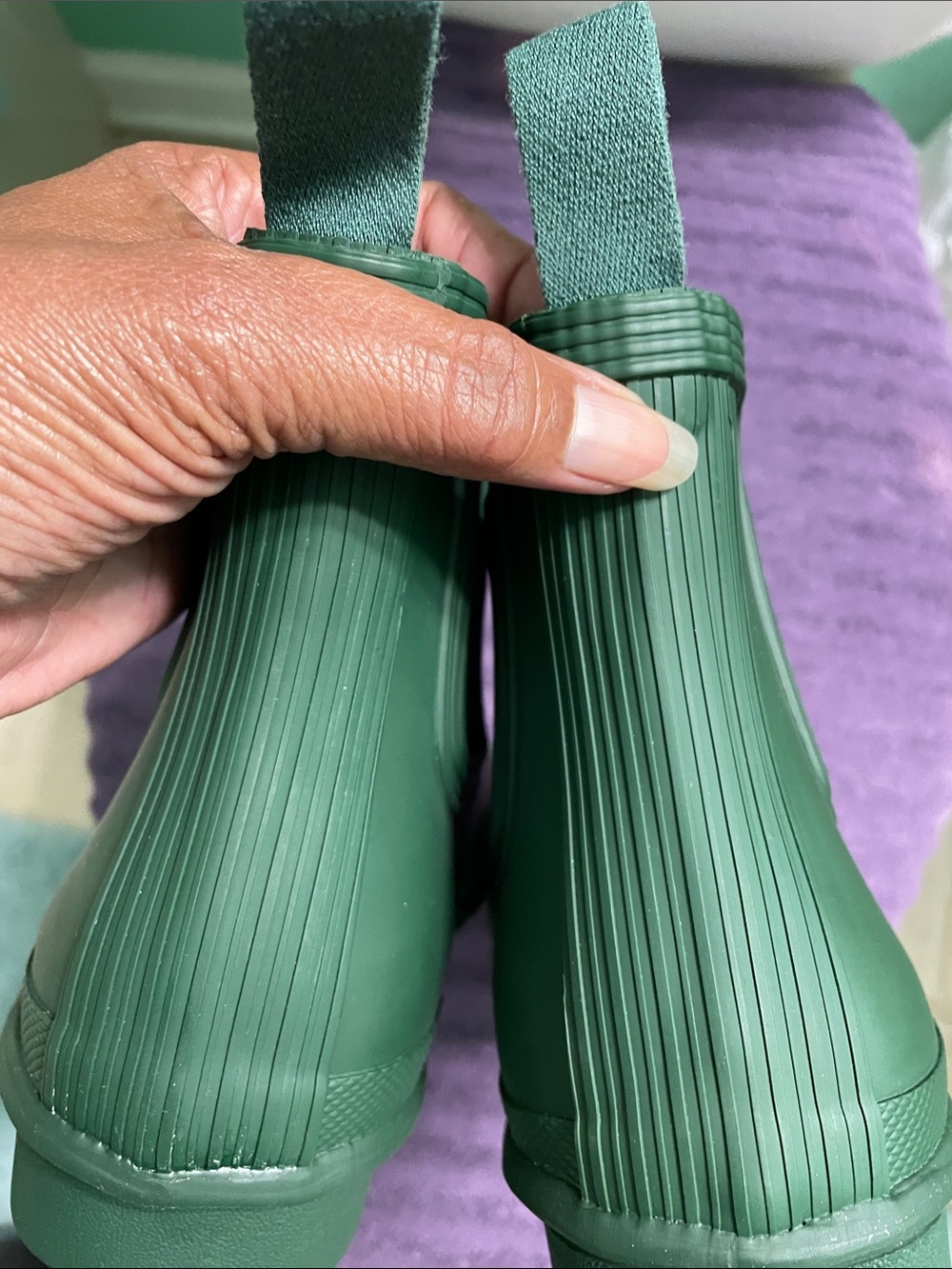 BRAND NEW!!! Women’s Hunter Short Rain Boots in Hunter Green - Picture 5 of 8
